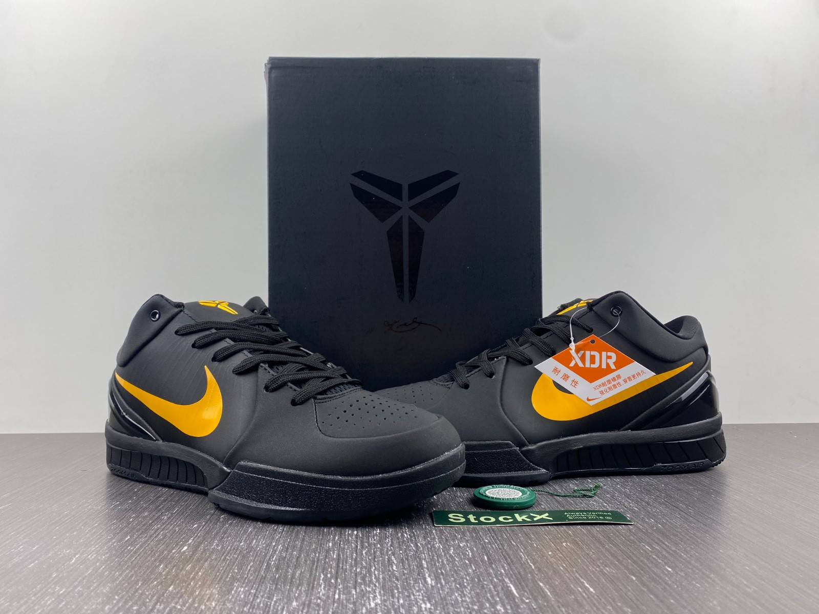 nike kobe 4 protro “black gold” fq3544-001