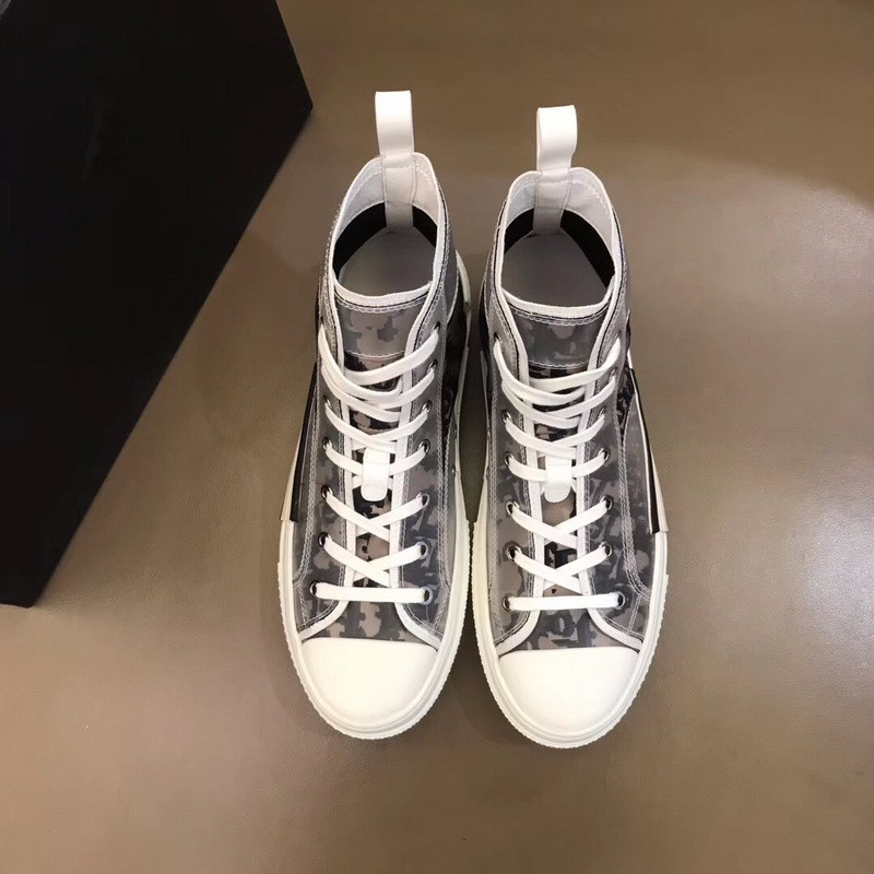 dio* b23 flowers technical canvas high-top sneaker