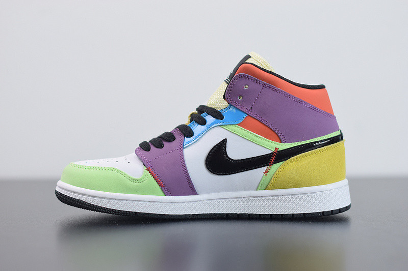 air jordan 1 mid “multicolor” cw1140-100