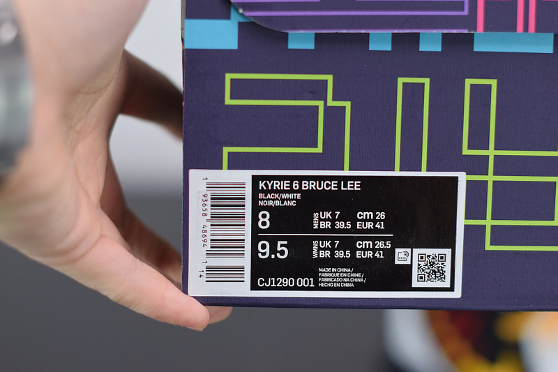 nike kyrie 6 bruce lee black cj1290-001