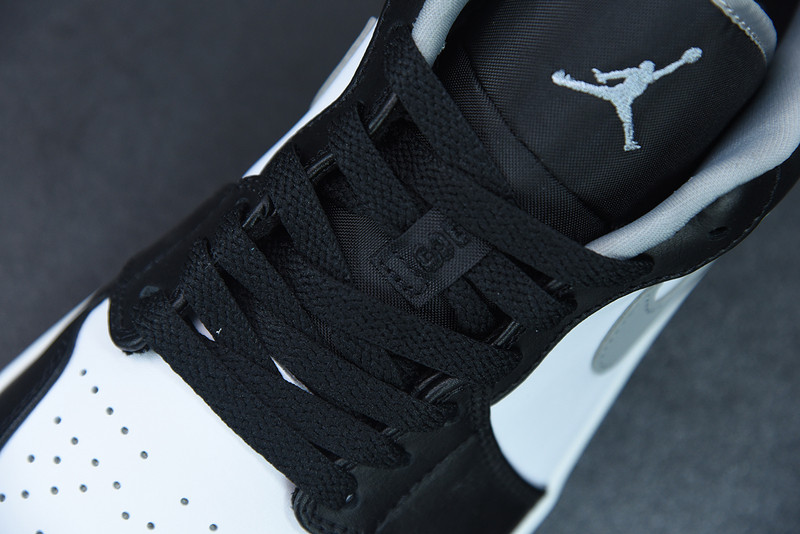 air jordan 1 low black white grey 553558-040