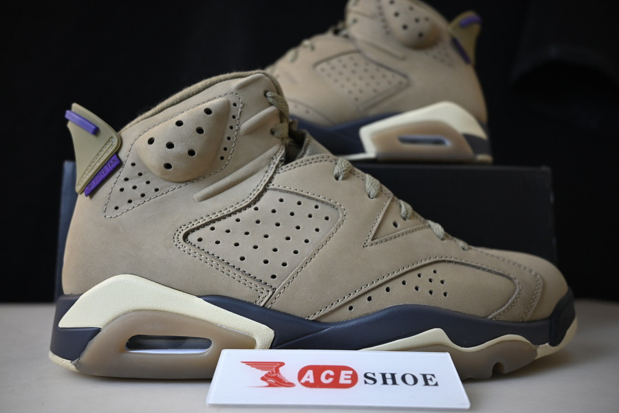air jordan 6 gore-tex brown kelp fd1643-300