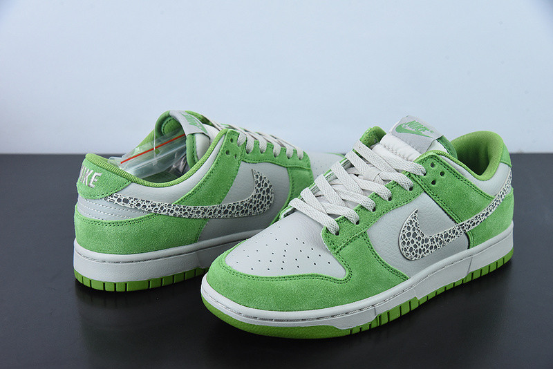 nike dunk low safari swh “chlorophyll” dr0156-300