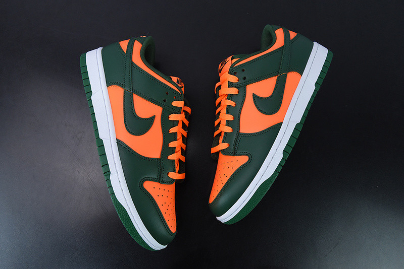 nike dunk low “miami hurricanes” dd1391-300