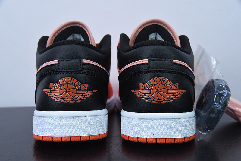 air jordan 1 low orange black dm3379-600