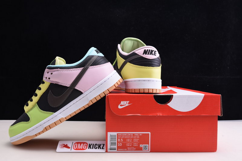 nike dunk low “black free 99” dh0952-001