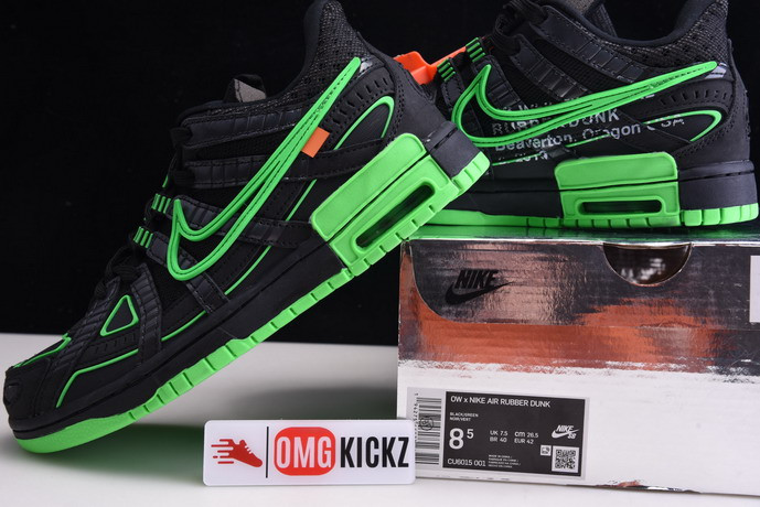 of nike air rubber dunk “”green strike“ cu6015-001