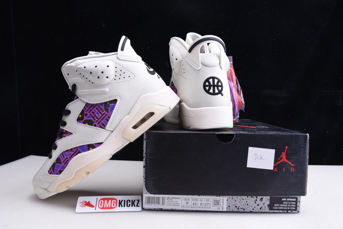 air jordan 6 retro quai54 sail black cz4152-101