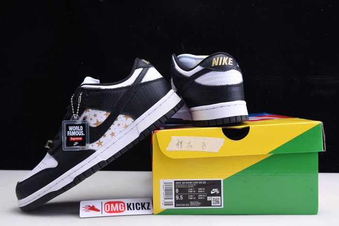 S*p*e x nike sb dunk low white/metallic gold-black dh3228-102