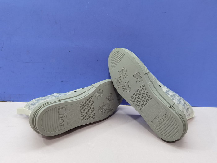 dio* b23 oblique high-top white sneaker